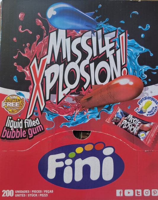 Chewing-gum missile explosion