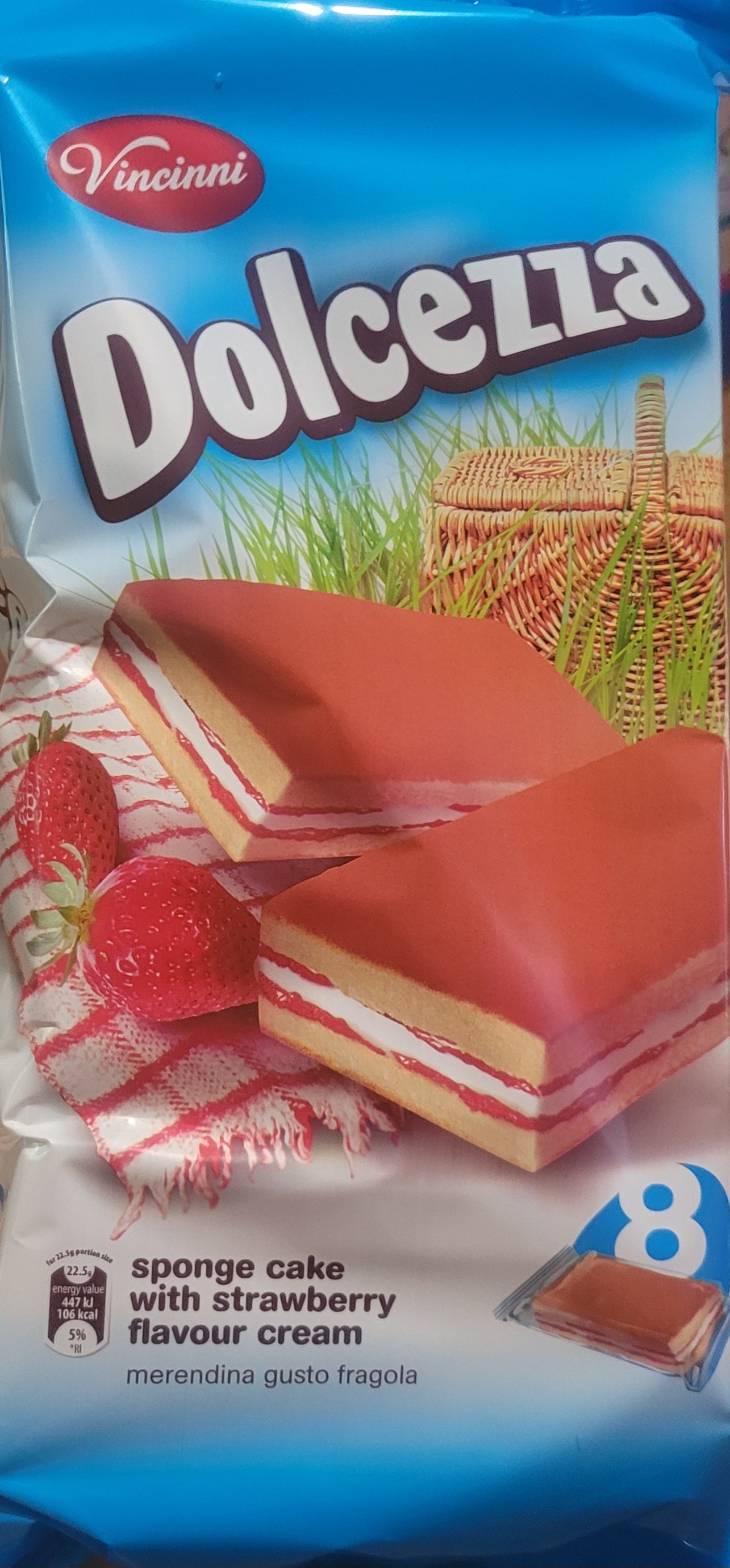 Gâteaux individuels fraise (x8)