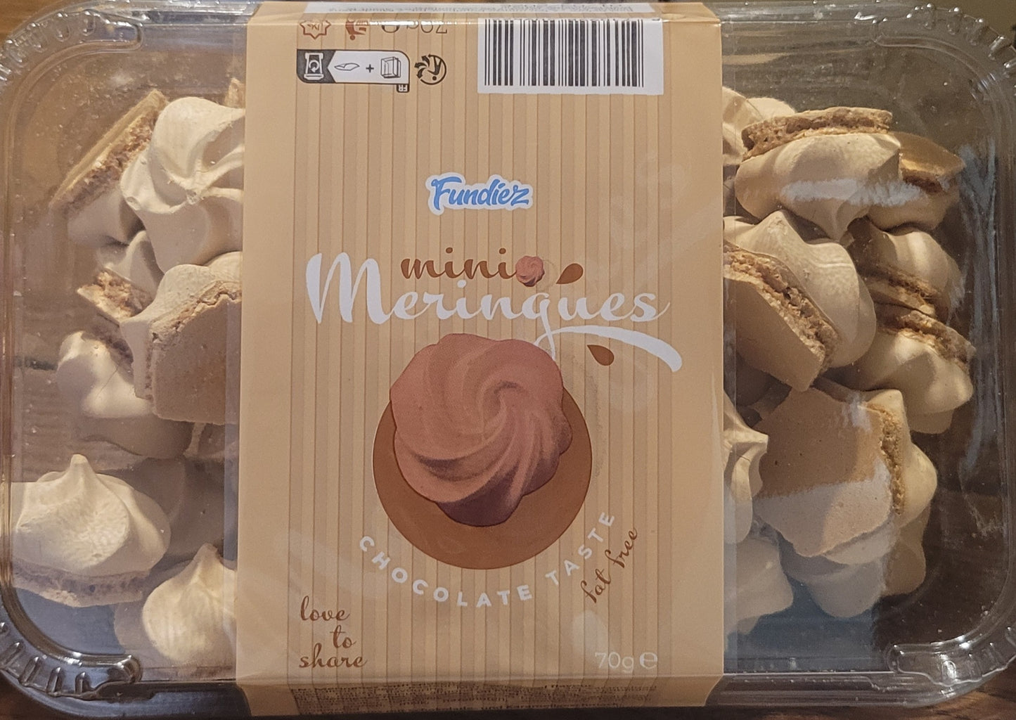 Mini meringues chocolat/caramel