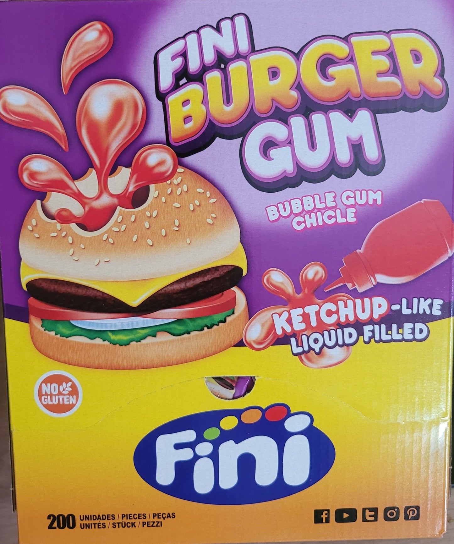 Chewing-gum burger