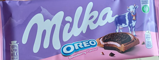 Tablette milka oréo/fraise