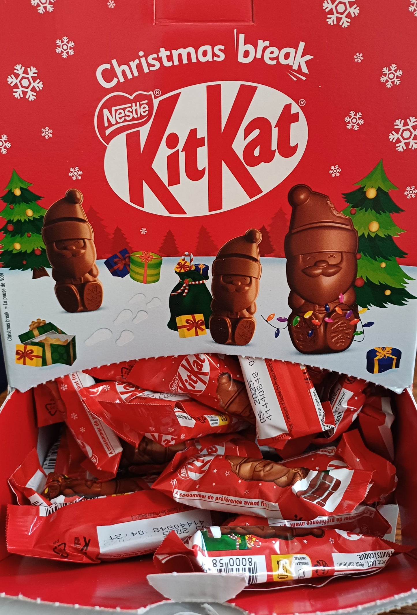 Mini père Noël kitkat