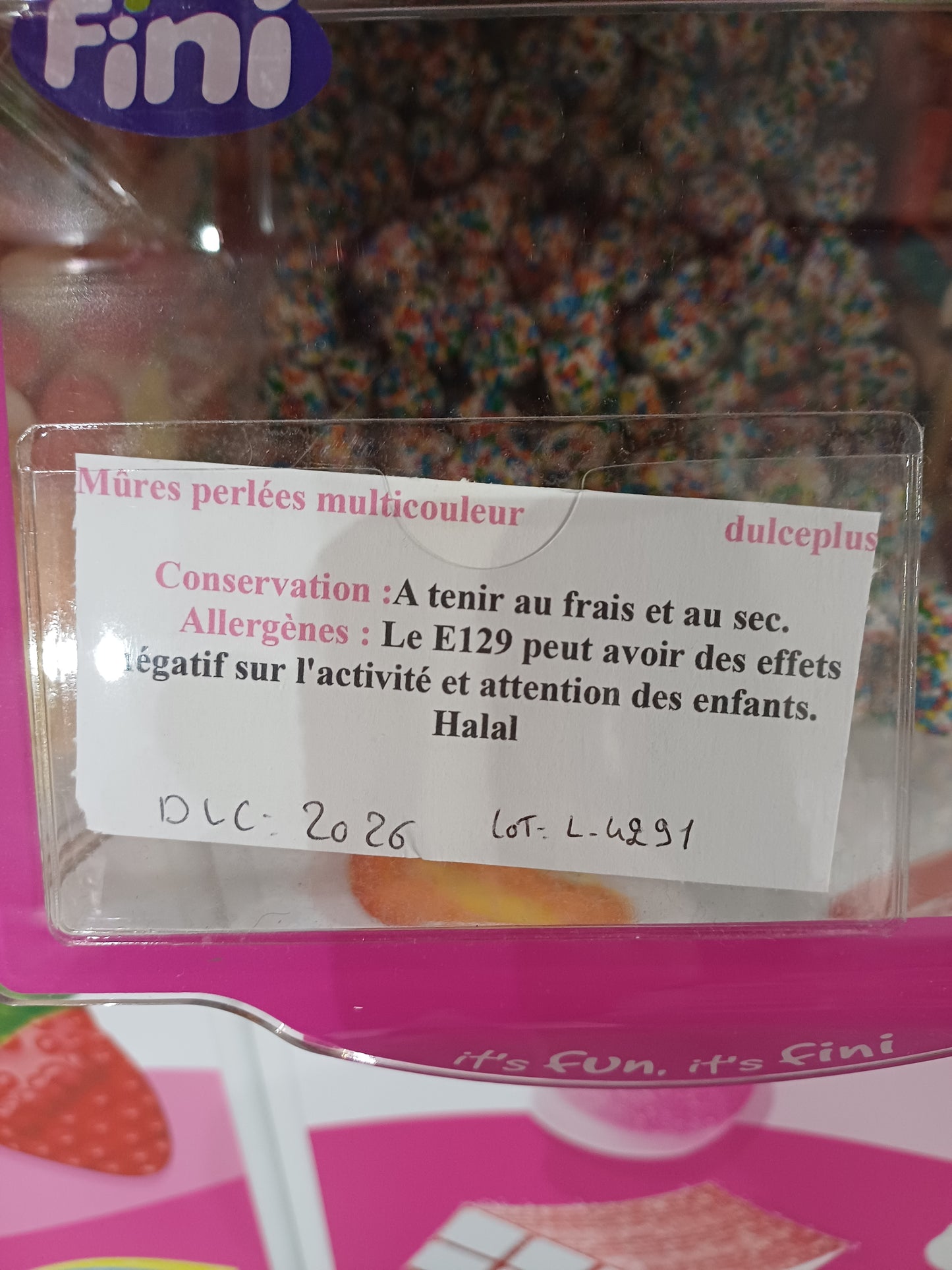 Mûres perlées multicolores